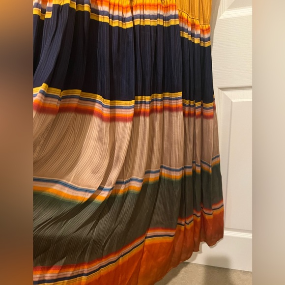 🌺🌺Anthropologie Tanvi Kedia V-Neck
Silky Colorblock Midi Dress - Picture 13 of 17